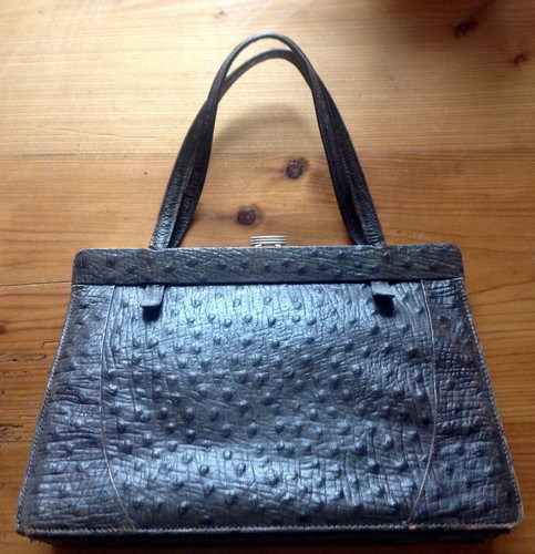 Antike handtasche leder braun - handtasche,